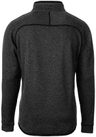 Cutter and Buck Oklahoma State Cowboys Mens Grey Mainsail Long Sleeve Qtr Zip Pullover