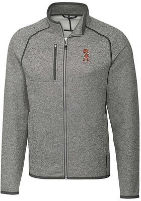 Cutter and Buck Oklahoma State Cowboys Mens Grey Wresting Pete Mainsail Medium Weight Jacket