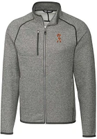 Cutter and Buck Oklahoma State Cowboys Mens Grey Wresting Pete Mainsail Medium Weight Jacket