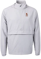 Cutter and Buck Oklahoma State Cowboys Mens Grey Wresting Pete Charter Eco Pullover Jackets