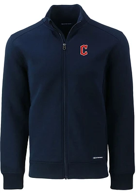 Cutter and Buck Cleveland Guardians Mens Navy Blue C Logo Roam Big Tall Light Weight Jacket