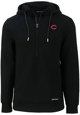 Cutter and Buck Cincinnati Reds Mens Black Roam Hood