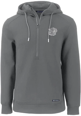 Cutter and Buck K-State Wildcats Mens Grey Roam Hood