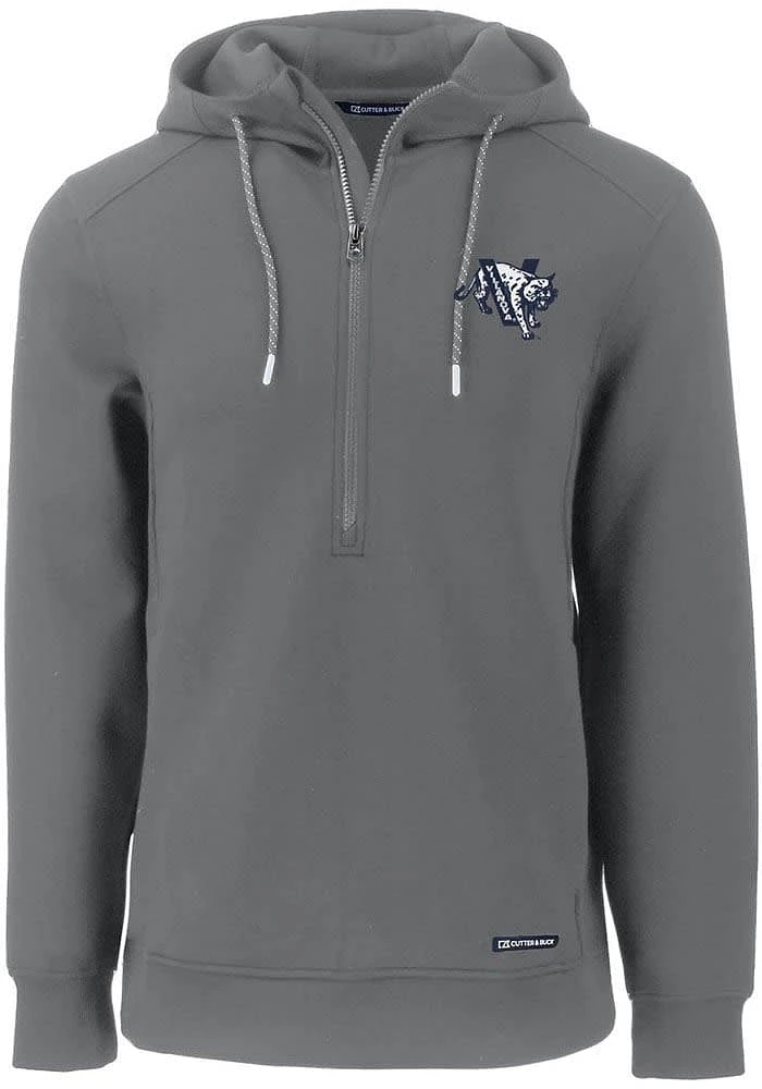 Cutter and Buck Villanova Wildcats Mens Grey Roam Hood