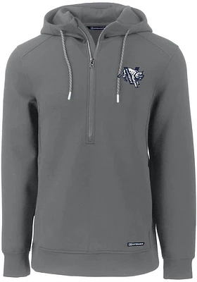 Cutter and Buck Villanova Wildcats Mens Grey Roam Hood