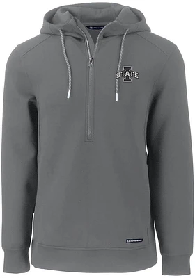 Cutter and Buck Iowa State Cyclones Mens Grey Roam Hood