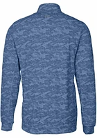 Cutter and Buck UTSA Roadrunners Mens Navy Blue Traverse Camo Print Big Tall Qtr Zip