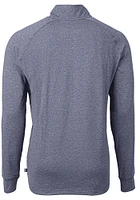 Cutter and Buck UTSA Roadrunners Mens Navy Blue Adapt Eco Knit Big Tall Qtr Zip