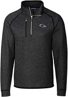 Cutter and Buck UTSA Roadrunners Mens Grey Mainsail Sweater Big Tall Qtr Zip