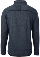 Cutter and Buck UTSA Roadrunners Mens Navy Blue Mainsail Sweater Big Tall Qtr Zip