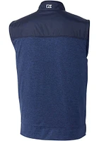 Cutter and Buck UTSA Roadrunners Mens Navy Blue Stealth Hybrid Quilted Vest Big Tall