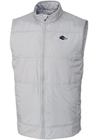 Cutter and Buck UTSA Roadrunners Big Tall Grey Stealth Hybrid Quilted Vest Mens