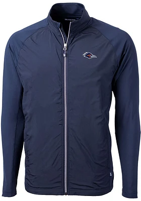 Cutter and Buck UTSA Roadrunners Mens Navy Blue Adapt Eco Knit Big Tall Light Weight Jacket