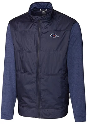 Cutter and Buck UTSA Roadrunners Mens Navy Blue Stealth Hybrid Quilted Big Tall Light Weight..