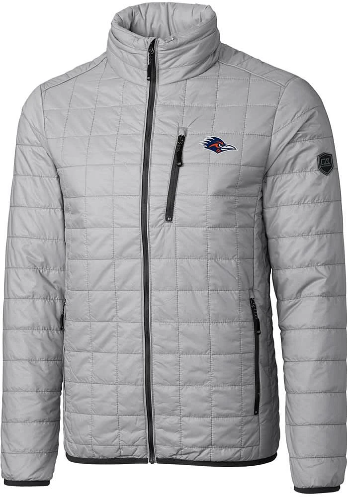 Cutter and Buck UTSA Roadrunners Mens Grey Rainier PrimaLoft Big Tall Lined Jacket