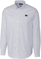 Cutter and Buck UTSA Roadrunners Mens Blue Stretch Oxford Stripe Big Tall Dress Shirt