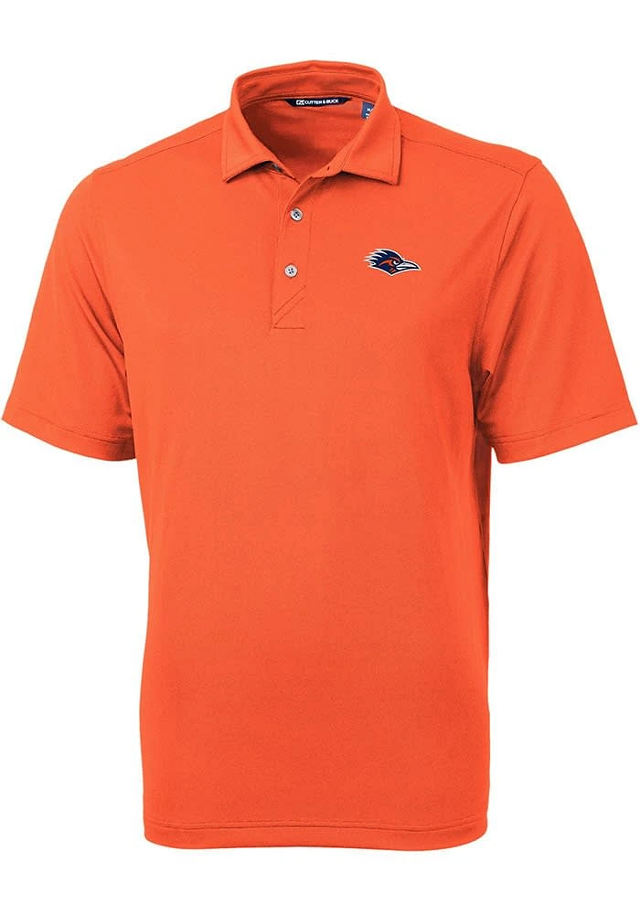 Cutter and Buck UTSA Roadrunners Orange Virtue Eco Pique Big Tall Polo