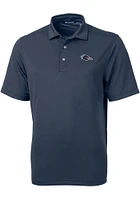 Cutter and Buck UTSA Roadrunners Navy Blue Virtue Eco Pique Big Tall Polo
