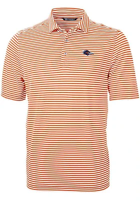 Cutter and Buck UTSA Roadrunners Virtue Eco Pique Stripe Big Tall Polo