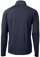 Cutter and Buck UTSA Roadrunners Mens Navy Blue Adapt Eco Hybrid Long Sleeve Qtr Zip Pullover