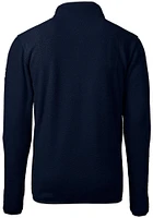 Cutter and Buck UTSA Roadrunners Mens Navy Blue Cascade Eco Sherpa Fleece Long Sleeve Qtr Zip Pull..
