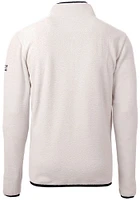 Cutter and Buck UTSA Roadrunners Mens White Cascade Eco Sherpa Fleece Long Sleeve Qtr Zip Pullover