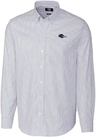 Cutter and Buck UTSA Roadrunners Mens Stretch Oxford Stripe Long Sleeve Dress Shirt