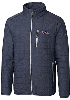 Cutter and Buck UTSA Roadrunners Mens Grey Rainier PrimaLoft Puffer Filled Jacket
