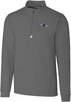 Cutter and Buck UTSA Roadrunners Mens Traverse Stretch Long Sleeve Qtr Zip Pullover