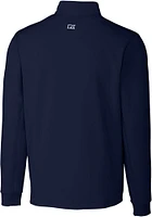 Cutter and Buck UTSA Roadrunners Mens Navy Blue Traverse Stretch Long Sleeve Qtr Zip Pullover