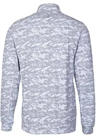 Cutter and Buck UTSA Roadrunners Mens Traverse Camo Print Stretch Long Sleeve Qtr Zip Pullove