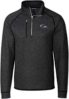 Cutter and Buck UTSA Roadrunners Mens Grey Mainsail Long Sleeve Qtr Zip Pullover