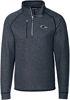 Cutter and Buck UTSA Roadrunners Mens Navy Blue Mainsail Long Sleeve Qtr Zip Pullover