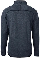 Cutter and Buck UTSA Roadrunners Mens Navy Blue Mainsail Long Sleeve Qtr Zip Pullover