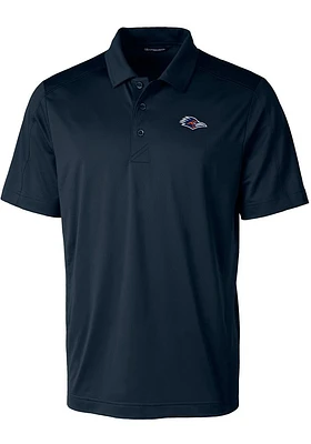Cutter and Buck UTSA Roadrunners Mens Navy Blue Prospect Textured Short Sleeve Polo
