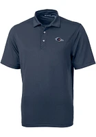 Cutter and Buck UTSA Roadrunners Mens Navy Blue Virtue Eco Pique Short Sleeve Polo