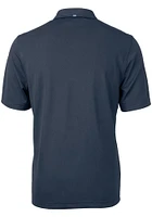 Cutter and Buck UTSA Roadrunners Mens Navy Blue Virtue Eco Pique Short Sleeve Polo