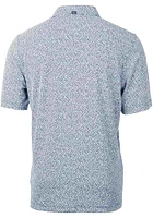 Cutter and Buck UTSA Roadrunners Mens Navy Blue Virtue Eco Pique Botanical Short Sleeve Polo