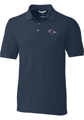 Cutter and Buck UTSA Roadrunners Mens Navy Blue Advantage Short Sleeve Polo