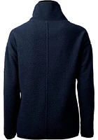Cutter and Buck UTSA Roadrunners Womens Navy Blue Cascade Eco Sherpa Qtr Zip