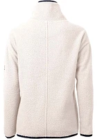 Cutter and Buck UTSA Roadrunners Womens White Cascade Eco Sherpa Qtr Zip