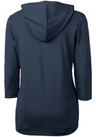 Cutter and Buck UTSA Roadrunners Womens Navy Blue Virtue Eco Pique Hooded Sweatshirt