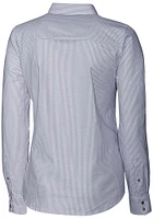 Cutter and Buck UTSA Roadrunners Womens Stretch Oxford Stripe Long Sleeve Dress Shirt