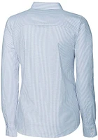 Cutter and Buck UTSA Roadrunners Womens Stretch Oxford Stripe Long Sleeve Dress Shirt
