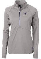 Cutter and Buck UTSA Roadrunners Womens Grey Adapt Eco Qtr Zip