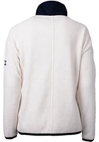 Cutter and Buck UTSA Roadrunners Womens White Cascade Eco Sherpa Long Sleeve Full Zip Jacket