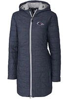 Cutter and Buck UTSA Roadrunners Womens Grey Rainier Primaloft Long Filled Jacket