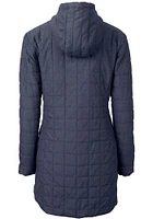 Cutter and Buck UTSA Roadrunners Womens Grey Rainier Primaloft Long Filled Jacket