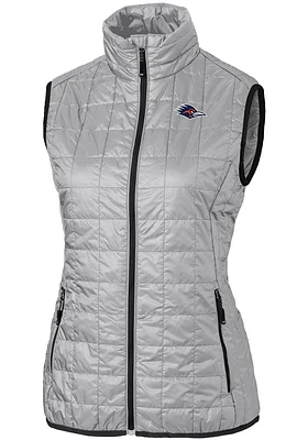 Cutter and Buck UTSA Roadrunners Womens Grey Rainier PrimaLoft Puffer Vest