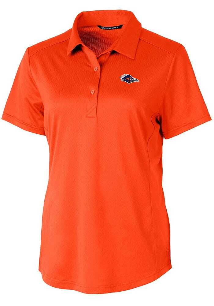 Cutter and Buck UTSA Roadrunners Womens Prospect Textured Short Sleeve Polo Shirt